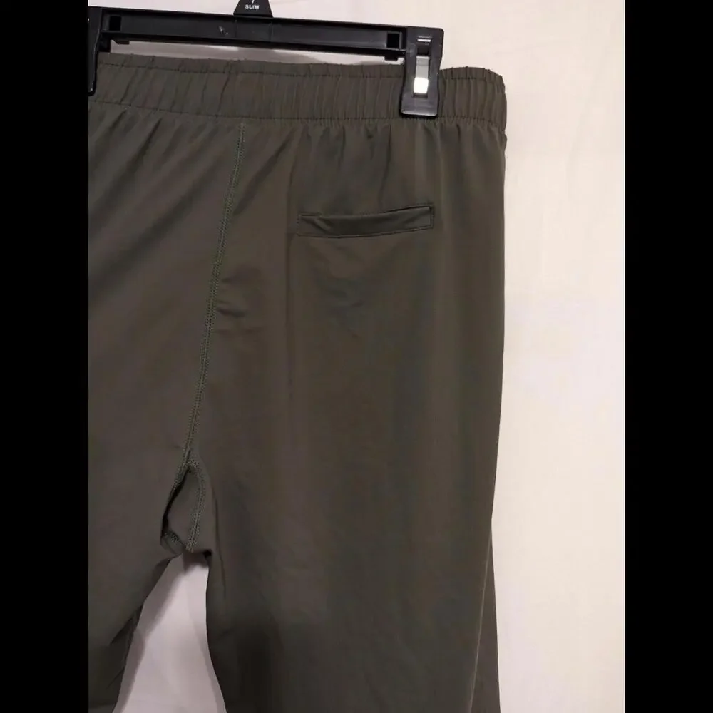 Zyia Women's Green Drawstring Nylon/Spandex Activewear Running Pants Size Medium